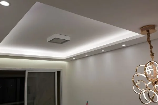 Sanca de gesso com LED